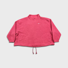 Nike Sherpa Fleece Womens 2XL Pink Therma-Fit Training Pullover Jacket