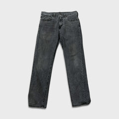 Levi's 502 Jeans Mens 32x30 Black Regular Taper Fit Faded Stone Wash Denim Pants