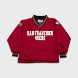 Vintage Champion NFL Pro Line San Francisco 49ers Jacket Mens Small Red 90s Pullover