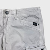 G-Star Raw Pants Mens 32x34 White Straight Fit Casual Utility Cargo Trousers