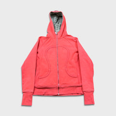 Lululemon Scuba Hoodie Womens Size 12 Pink Special Edition Full Zip Hooded Sweater
