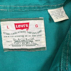 Vintage 90s Levi's Denim Shirt Mens Large Blue Casual Western Pearl Snap