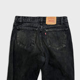 Vintage Levi's 550 Jeans Mens 34x30 Black USA Relaxed Fit Tapered Leg 90s Denim Pants
