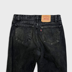 Vintage Levi's 550 Jeans Mens 34x30 Black USA Relaxed Fit Tapered Leg 90s Denim Pants