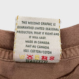 Vintage 90s Mossimo T Shirt Mens Medium Brown Faded Single Stitch Distressed Tee