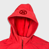 Lululemon Scuba Hoodie Womens Size 12 Red Full Zip Sports Hooded Sweater