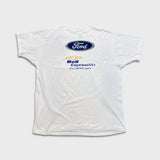 Vintage 90s Toronto Maple Leafs T Shirt Mens XL White Go Leafs Go Ford Bell Hockey Tee