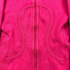 Lululemon Scuba Hoodie Womens Small Pink Full Zip Sports Hooded Sweater