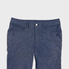 Lululemon ABC Slim Fit 5 Pocket Pant Mens 34x32 Blue Casual Stretch Trousers