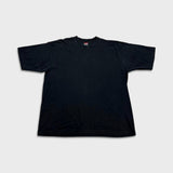 Vintage 90s Blank T Shirt Mens XL Black Faded Heavyweight Boxy Short Sleeve Tee