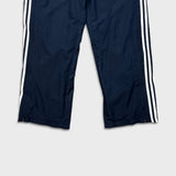 Vintage Y2K Adidas Track Pants Mens XL Blue 3 Stripes Spell Out Relaxed Straight Jogger