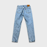 Levi's 501 S Jeans Womens 27x28 Blue Skinny Fit Slim Taper Leg Light Wash Denim Pants