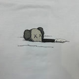 KAWS x Uniqlo UT Short Sleeve Artbook Cover T Shirt Mens 2XL White Graphic Tee