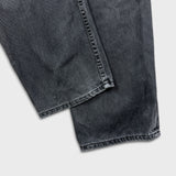Levi's 550 Jeans Mens 36x28 Black Relaxed Fit Straight Leg Light Wash Baggy Denim Pants