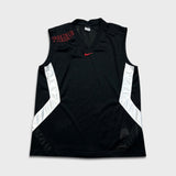 Vintage Y2K Nike Force Sleeveless Mens Medium Black Sportswear Swoosh Vest
