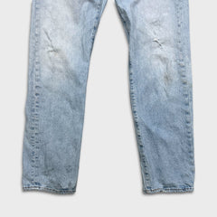 Levi's 501 '93 Jeans Mens 32x32 Blue Original Fit Straight Light Wash Distressed Pants
