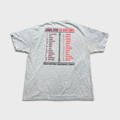 2016 Adidas Toronto Raptors T Shirt Mens XL Gray Eastern Conference Finals NBA Basketball Tee