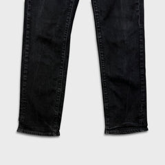 Levi's 514 Jeans Mens 28x30 Black Slim Straight Faded Dark Wash Stretch Denim Pants