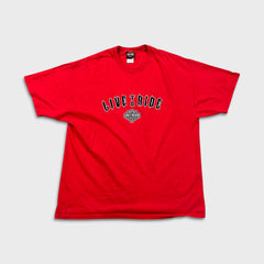 Vintage 2005 Harley Davidson T Shirt Mens 2XL Red Canada USA Eagle Biker Tee