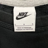 Nike Sportswear Sweatshirt Mens Large Black Swoosh Pullover Crewneck