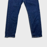 Levi's 502 Jeans Mens 32x28 Blue Regular Taper Fit Dark Wash Stretch Denim Pants