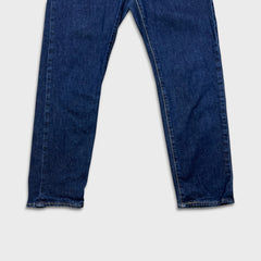 Levi's 502 Jeans Mens 32x28 Blue Regular Taper Fit Dark Wash Stretch Denim Pants