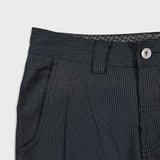 Lululemon ABC Classic Fit 5 Pocket Pants Mens 34x34 Black Pinstripe Trousers