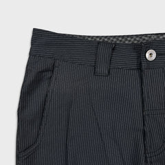 Lululemon ABC Classic Fit 5 Pocket Pants Mens 34x34 Black Pinstripe Trousers
