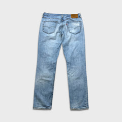 Levi's 511 Jean Mens 34x32 Blue Slim Fit Mid Rise Light Wash Stretch Denim Pants