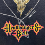 Vintage 1991 MTV Headbangers Ball T Shirt Mens XL Black Single Stitched USA Distressed Tee