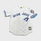 Vintage 2011 Majestic Roberto Alomar Toronto Blue Jays Hall of Fame Jersey Mens Large White MLB Baseball