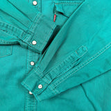 Vintage 90s Levi's Denim Shirt Mens Large Blue Casual Western Pearl Snap
