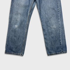 Levi's 505 Jeans Mens 34x30 Blue Regular Fit Straight Leg Light Wash Mid Rise Y2K Denim Pants