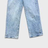 Levi's Ribcage Straight Jeans Womens 29x27 Blue High Rise Light Wash Denim Pants