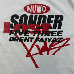 Brent Faiyaz T Shirt Mens Medium White NUWO Sonder F*** The World Graphic Rap Tee