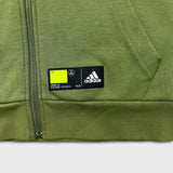Adidas Sportswear Overlay Full Zip Track Top Hoodie Mens Medium Green Athletic Sweater