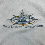 Vintage 90s Walt Disney World Tour Sweatshirt Mens Medium White Mock Neck USA