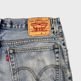 Vintage Y2K Levi's 516 Jeans Mens 34x30 Blue Slim Straight Leg Faded Light Wash Denim Pants