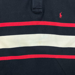 Vintage 90s Polo Ralph Lauren Shirt Mens Medium Black Preppy Pony Casual Tee