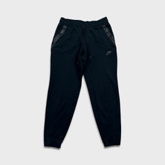 Nike Sportswear Sweatpants Mens Small Black Tech Fleece Swoosh Taper Leg Jogger