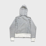 Lululemon Scuba Hoodie Womens Size 4 White Striped Full Zip Hooded Sweater