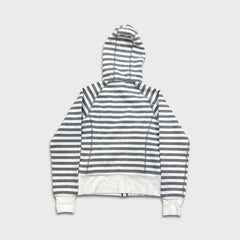 Lululemon Scuba Hoodie Womens Size 4 White Striped Full Zip Hooded Sweater