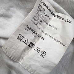 Comme des Garcons Play T Shirt Mens Small White CDG Play Heart Short Sleeve Tee