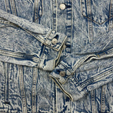 Levi's Type III Denim Jacket Mens Large Blue Acid Wash Western Trucker