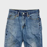 Levi's 550 Jeans Mens 30x27 Blue Relaxed Fit Straight Leg Light Wash Baggy Denim Pants