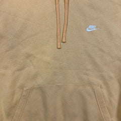 Nike Sportswear Hoodie Mens 2XL Orange Swoosh Pullover Hooded Sweater