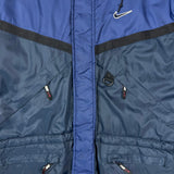 Vintage 90s Nike Sportswear Jacket Mens Medium Blue Swoosh Full Zip Coat