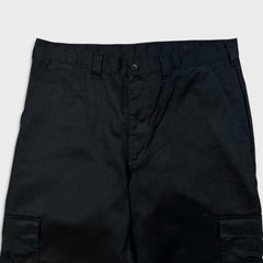 Dickies Pants Mens 34x32 Black Regular Straight Workwear Chino Cargo Trouser
