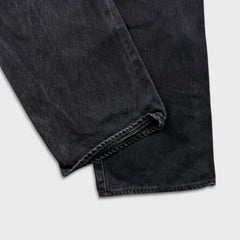 Levi's 501 Jeans Mens 36x30 Black Original Straight Leg Dark Wash Denim Pants