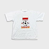 Vintage 2002 FIFA World Cup T Shirt Mens XL White Polska Short Sleeve Soccer Tee